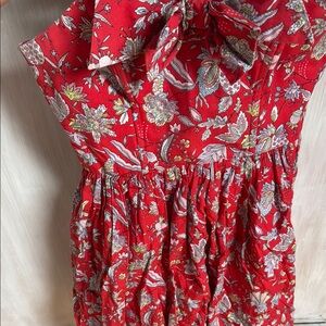 Floral Red dress (6)